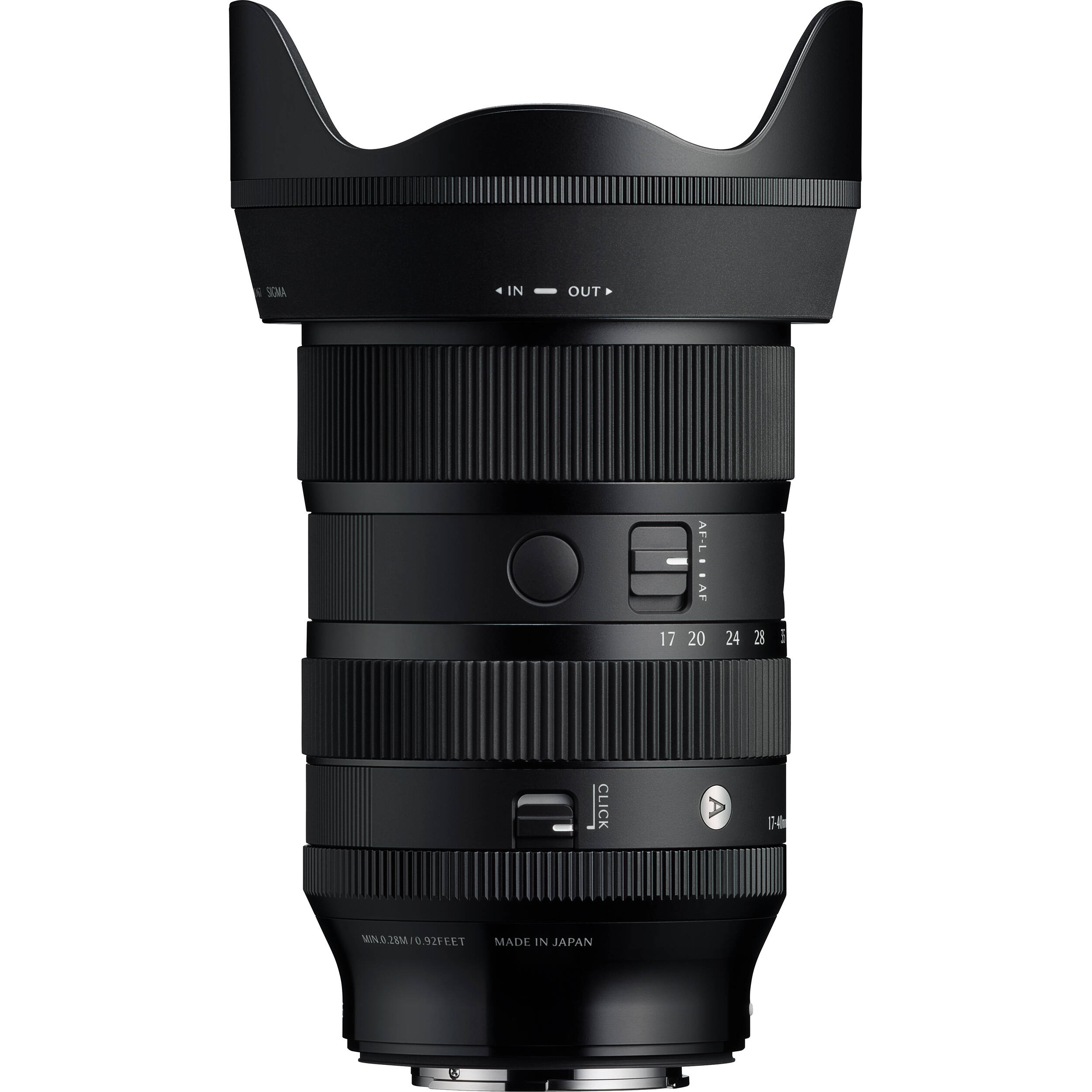 Sigma 17–40mm f/1.8 Art Lens with fast aperture
