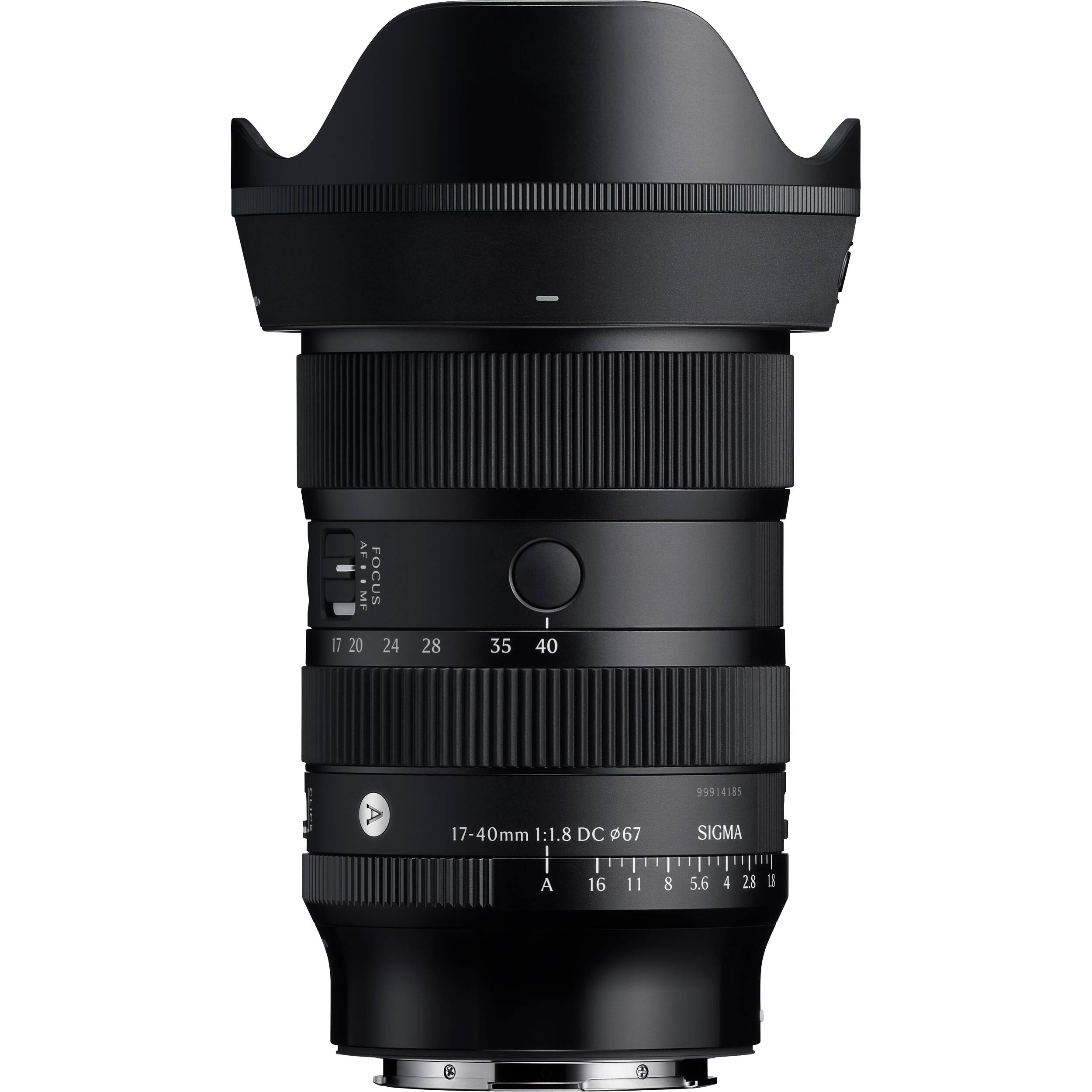 Sigma 17–40mm f/1.8 Art Lens with fast aperture