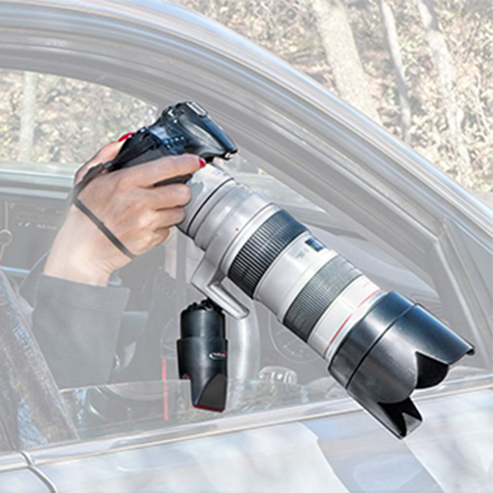 StediLens Window Set consisting of multiple weather-sealed lens window inserts for film and digital cameras, shown as a variety of shaped gasket-like frames in black material arranged on a light background.