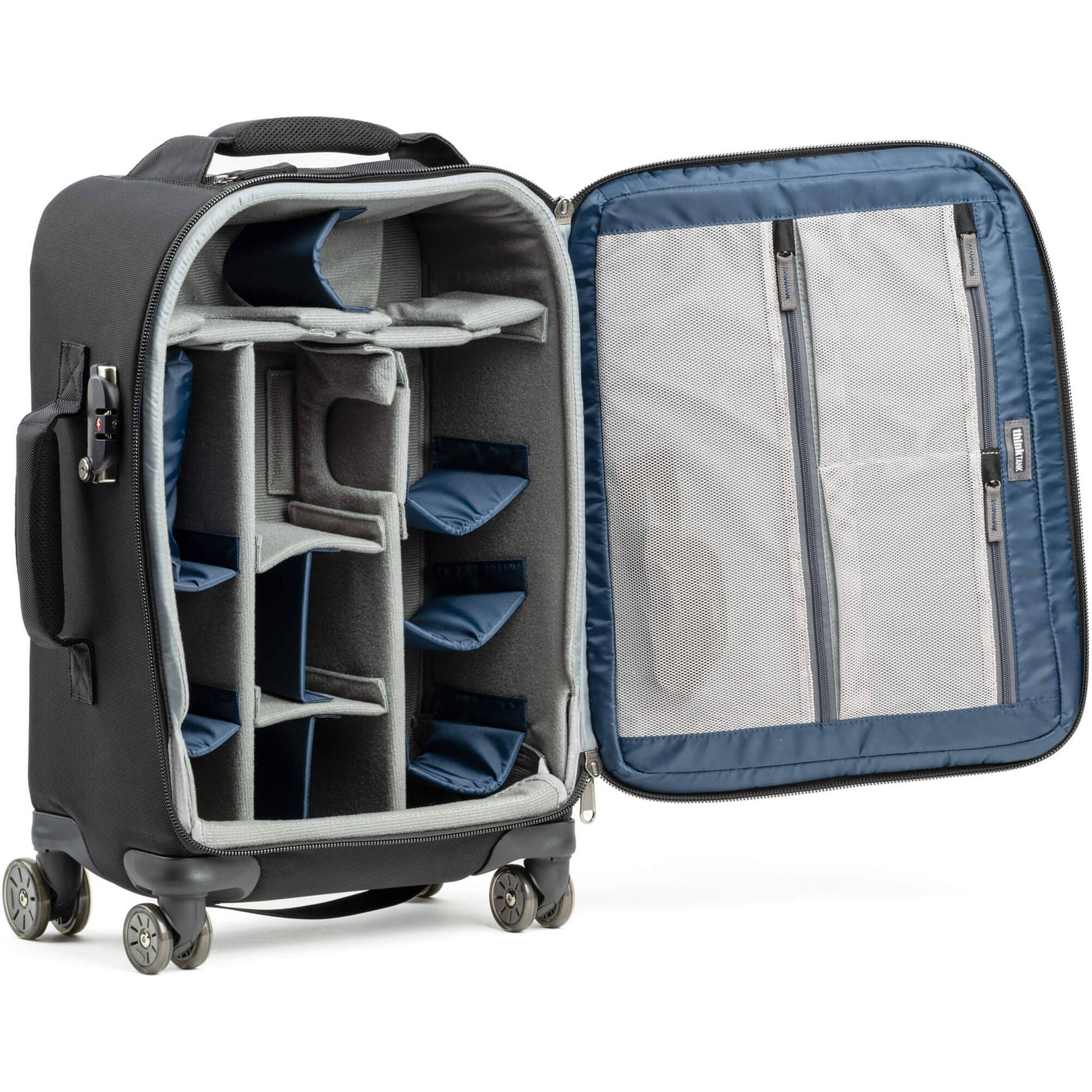 Professional camera bag Airport Roller Derby holding 2 cameras, laptop, and iPad