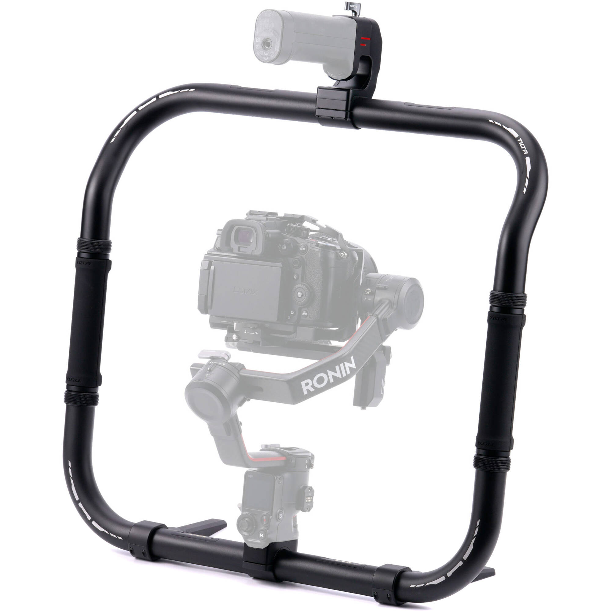 DJI Ronin Ring grip improves gimbal operations with enhanced features. This camera support system ensures comfortable operation.