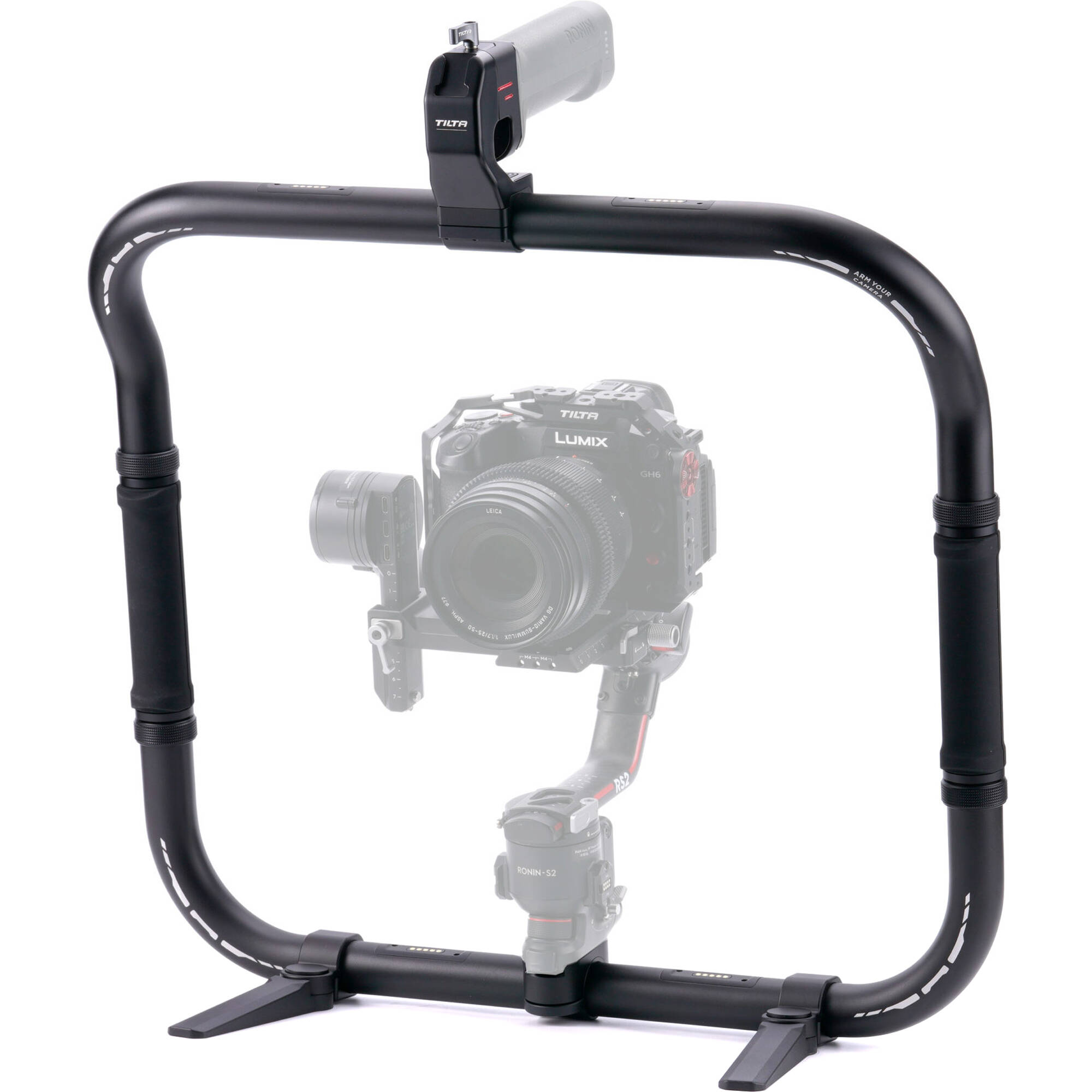 DJI Ronin Ring grip improves gimbal operations with enhanced features. This camera support system ensures comfortable operation.