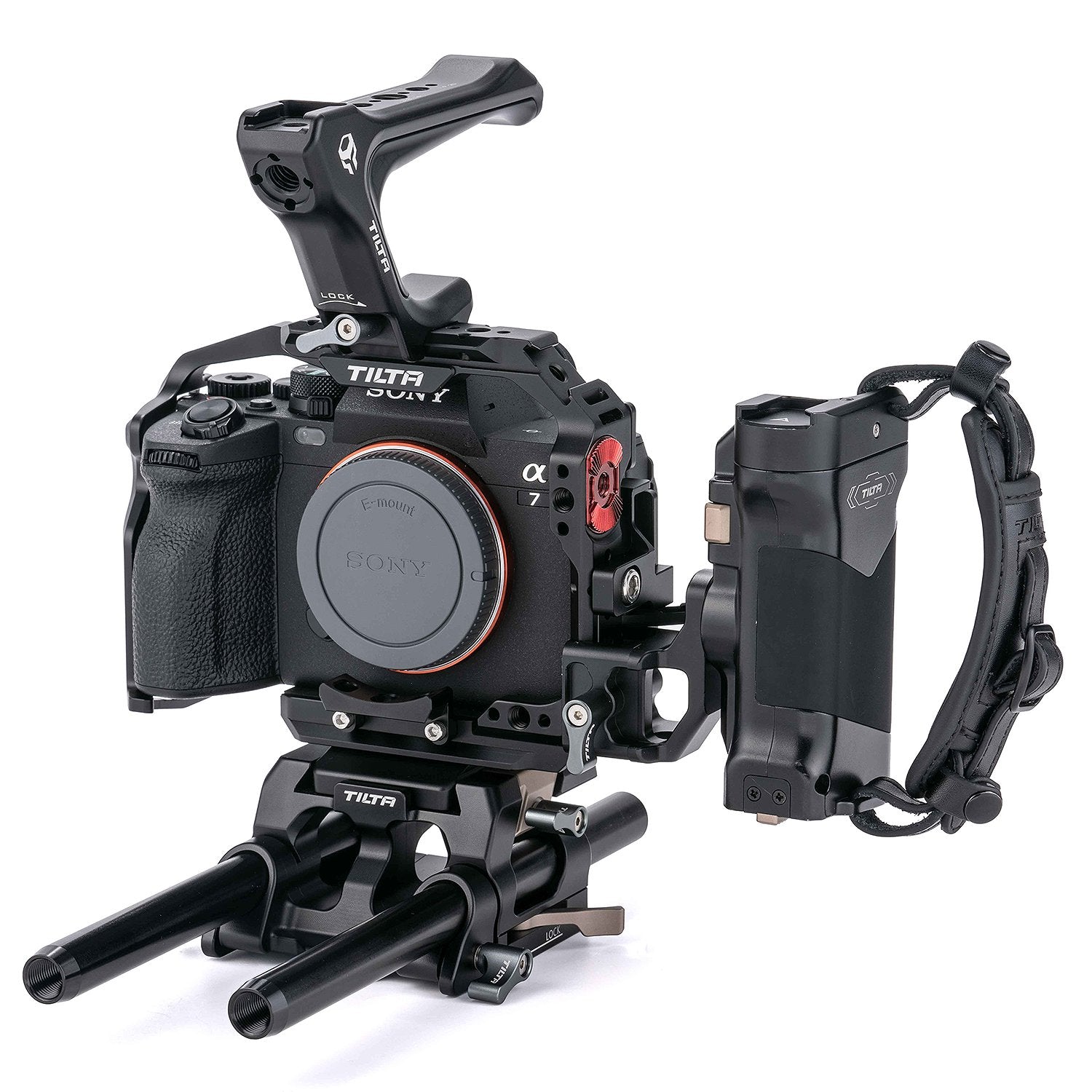 A camera cage kit that perfectly fits your Sony a7 IV mirrorless camera and allows you to protect, transport, power and add accessories effortlessly.