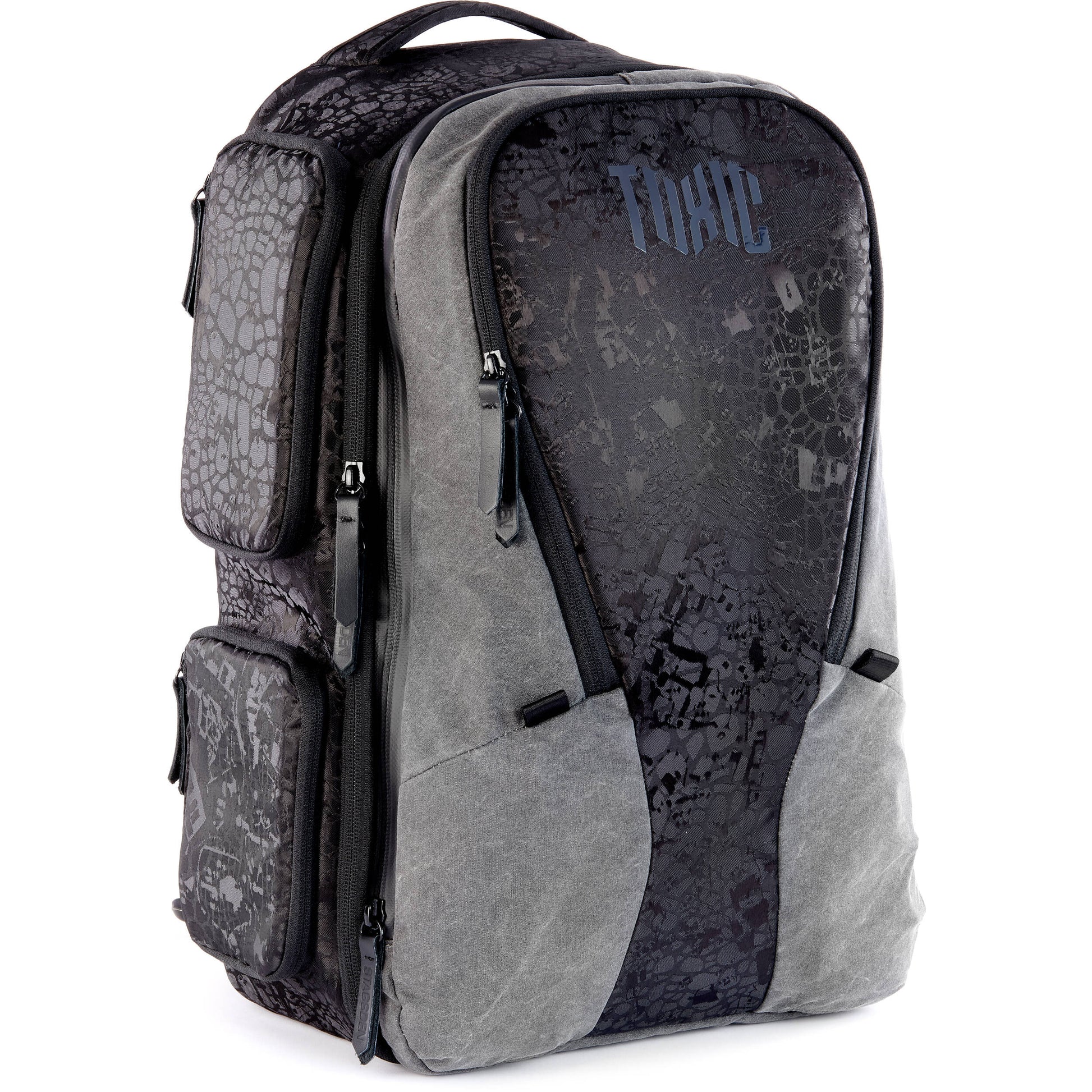 Valkyrie camera backpack with adjustable dividers, tripod holder, water-resistant fabric, and padded interior for photography gear