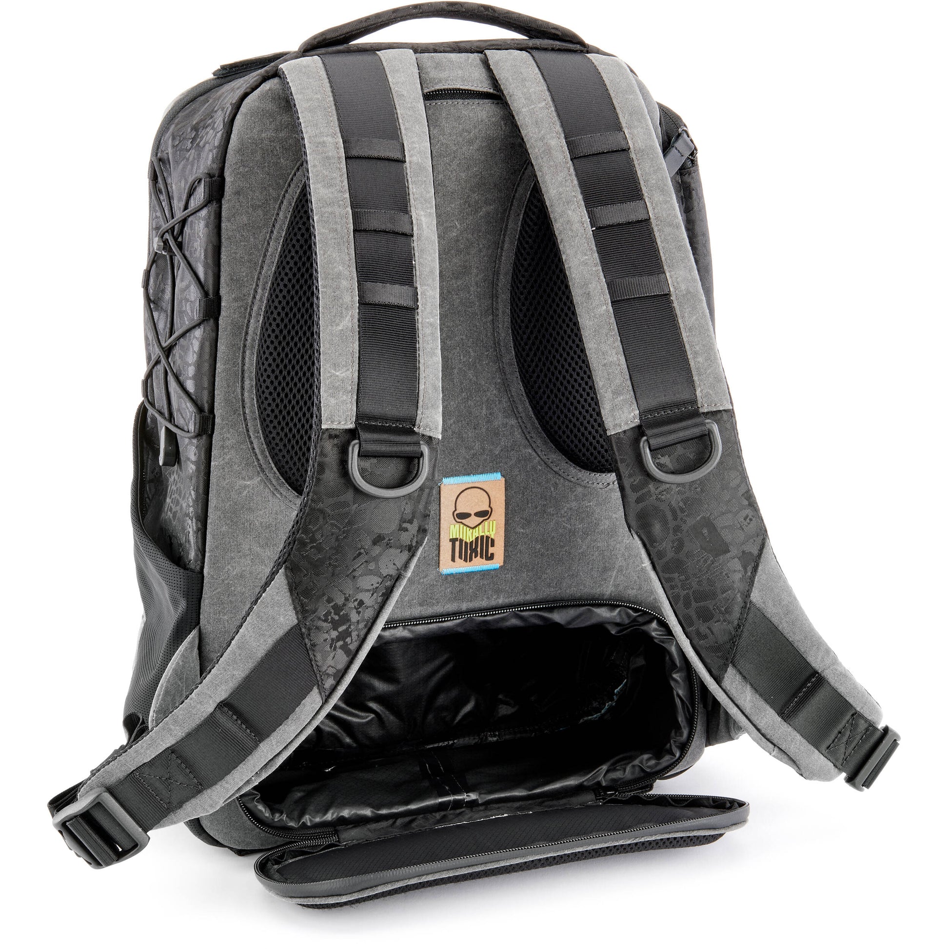 Valkyrie camera backpack with adjustable dividers, tripod holder, water-resistant fabric, and padded interior for photography gear