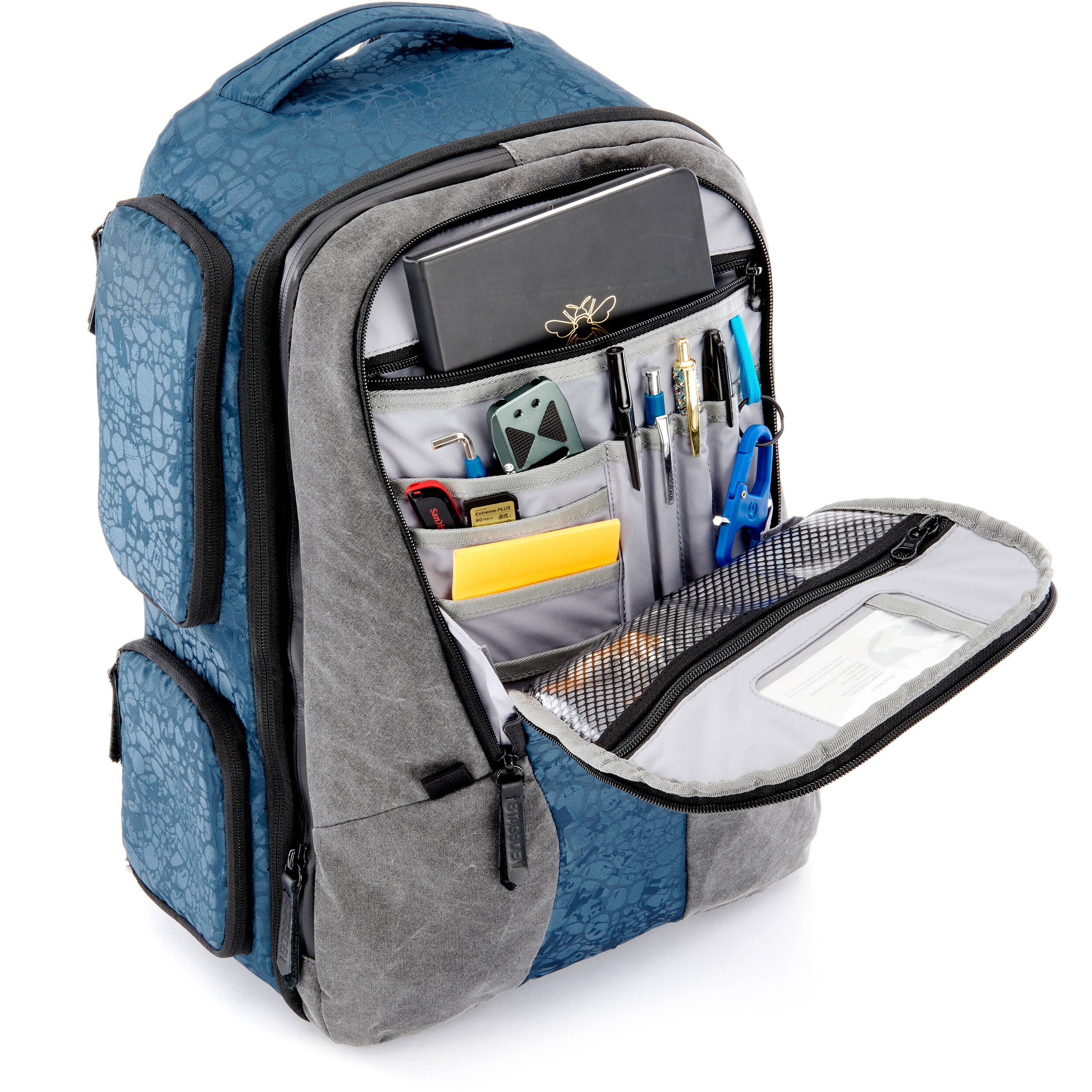 Valkyrie camera backpack with adjustable dividers, tripod holder, water-resistant fabric, and padded interior for photography gear