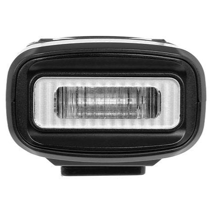 YASHICA QuickFlash Mini, compact USB-C camera flash with 5400K–6500K light.
