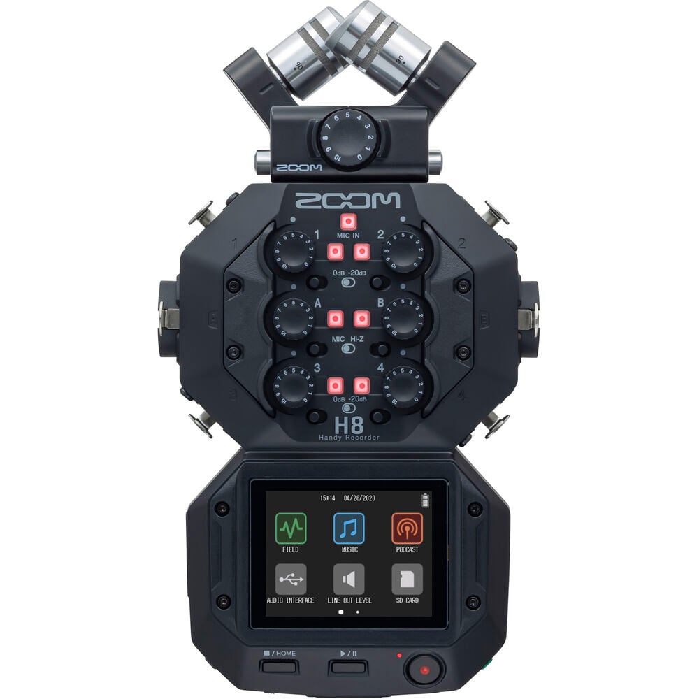 Zoom H8 8-Input/12-Track Portable Handy Recorder – Outdoorphoto