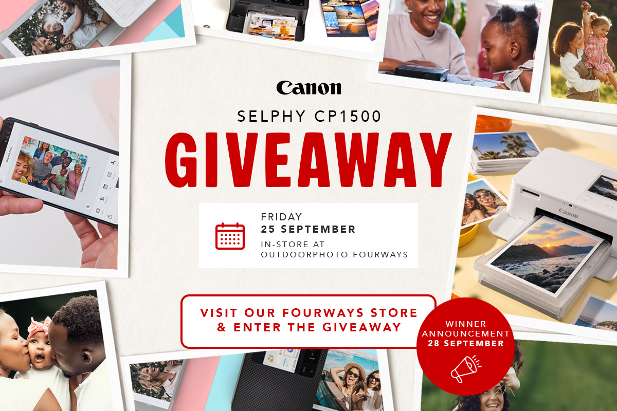 Snap, Print and Win a Canon SELPHY CP1500 at Outdoorphoto Fourways