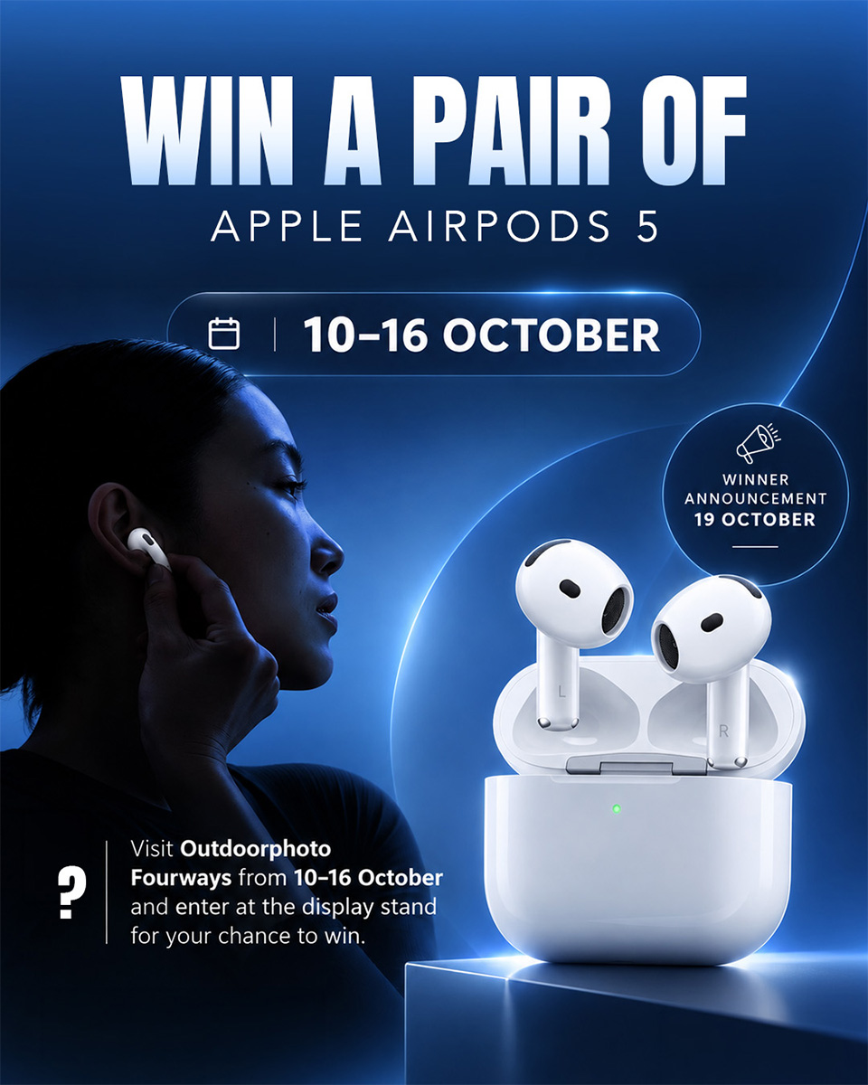 Outdoorphoto Fourways Apple AirPods giveaway from 10 to 16 October 2026