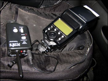 Canon 580ex with PocketWizard PlusII Remote Trigger