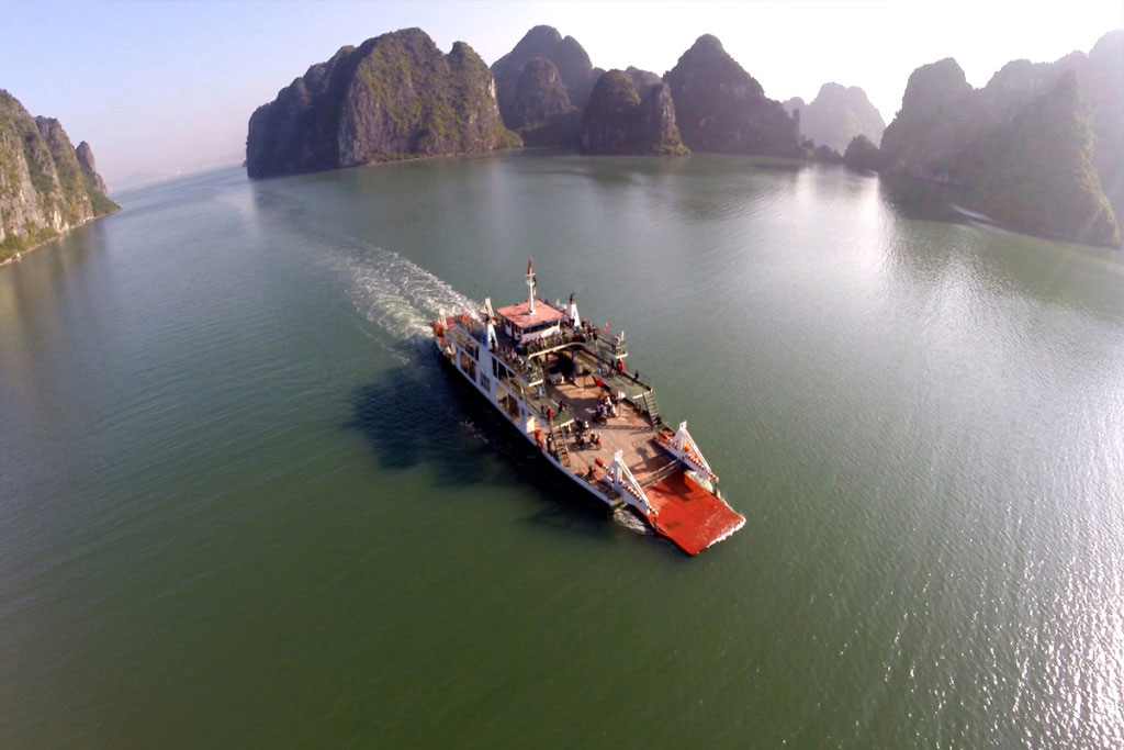 image shot with DJI drone in vietnam