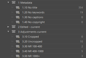 illustration of a Lightroom workflow powered by Smart Collections