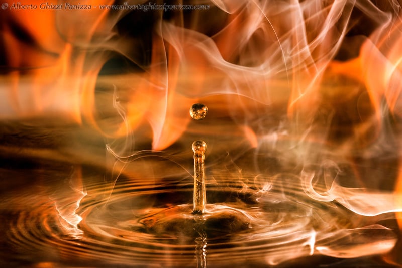 Abstract Photograph of water drop