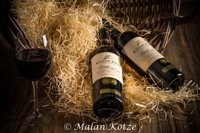 Commercial photograph of wine taken by Malan Kotze