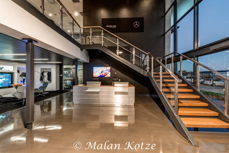 Commercial photograph of the inside of Mercedes Benz taken by Malan Kotze