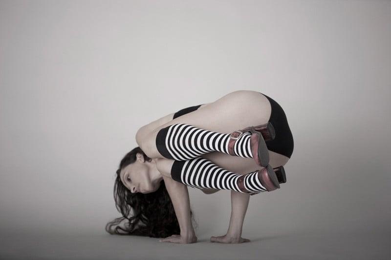 Commercial photograph taken by Deryck van Steenderen of a woman doing yoga