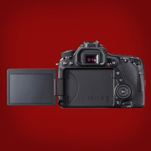 canon 80D lcd flipped out
