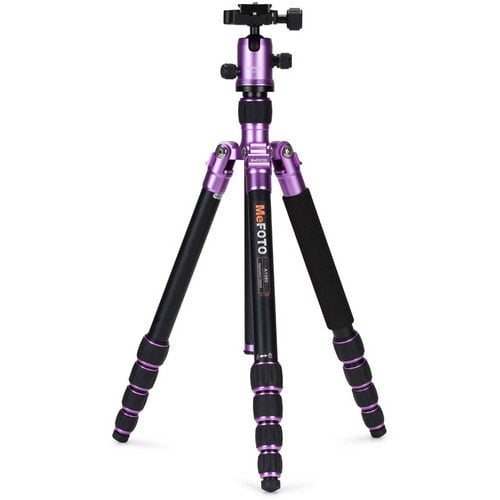 Purple Tripod Mefoto Benro Travel