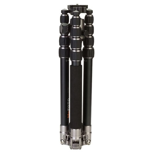 Titanium colour compact travel tripod