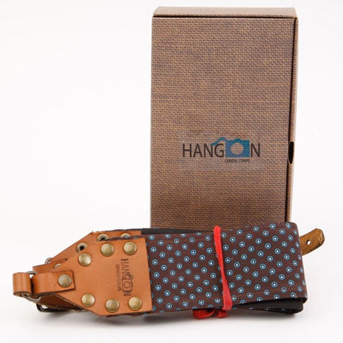 Beautiful brown and mint camera strap