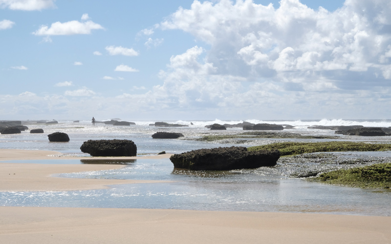 A photograph of the beach shot with the Fujifilm X-T20