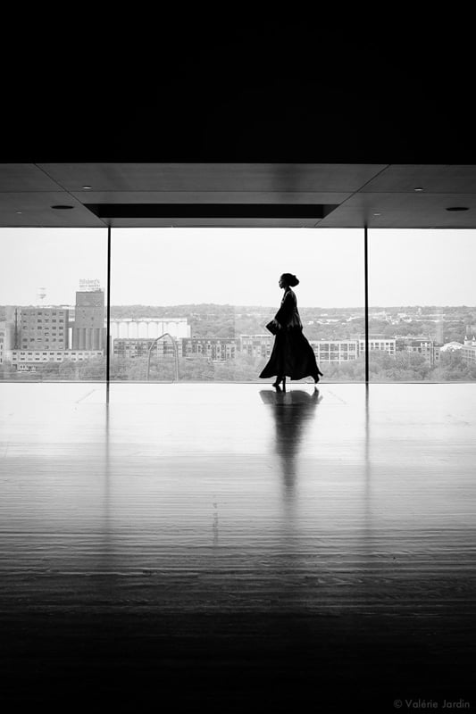 Valérie Jardin photographs simple elegance in the form of a woman's silhouette in Minneapolis