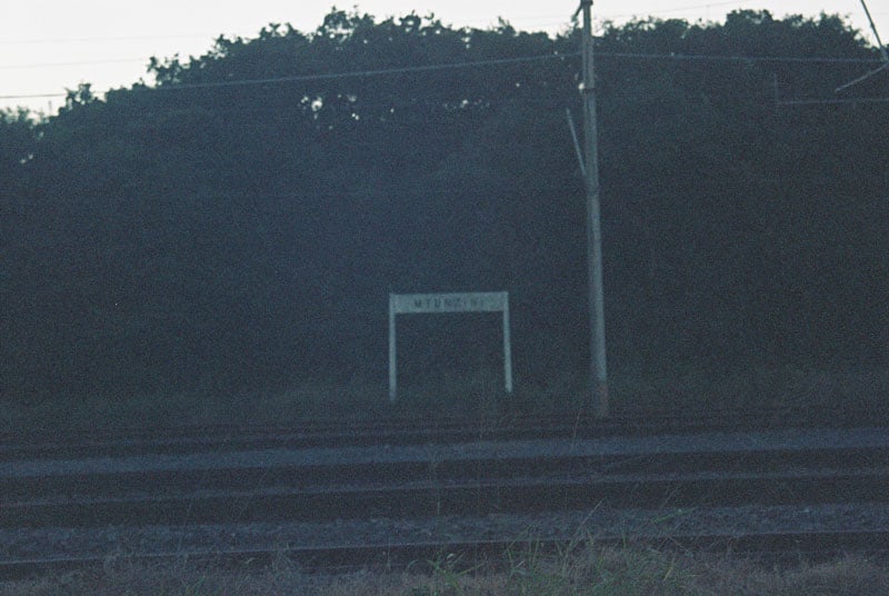 Photograph of railway taken using a film camera