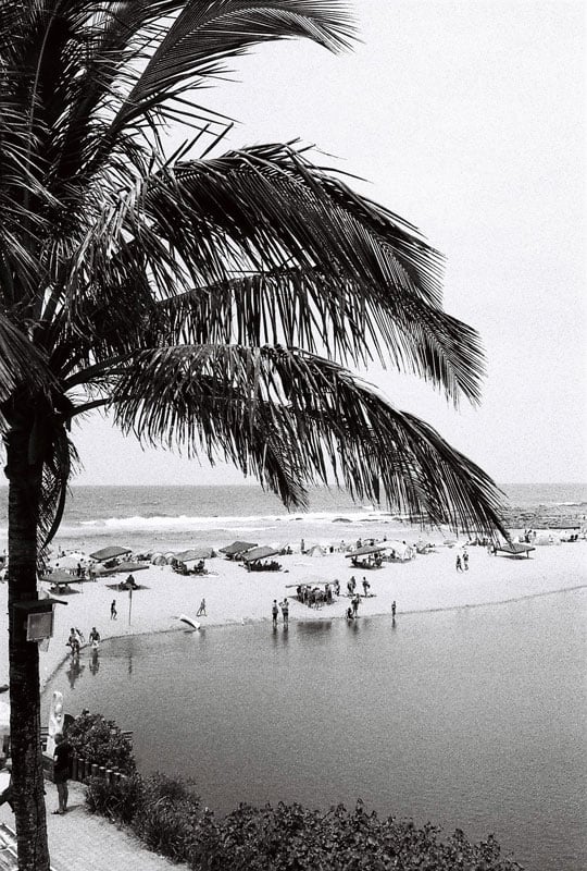 Black and White film photograph of Ramsgate beach