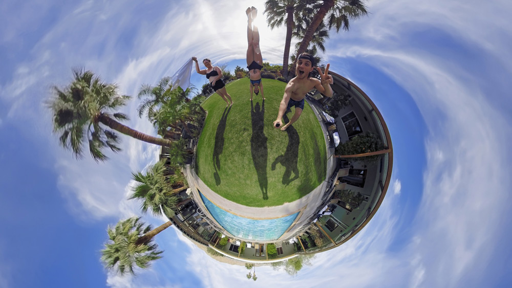 Spherical Image captured using the GoPro Fusion