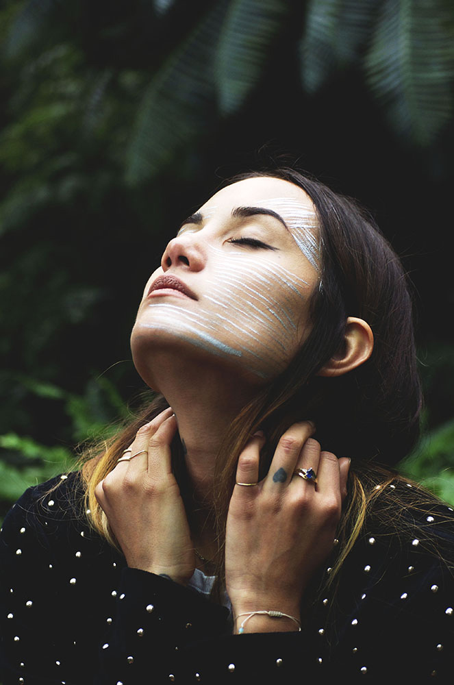 Portrait photograph of a woman taken by film photographer Jessica Levin