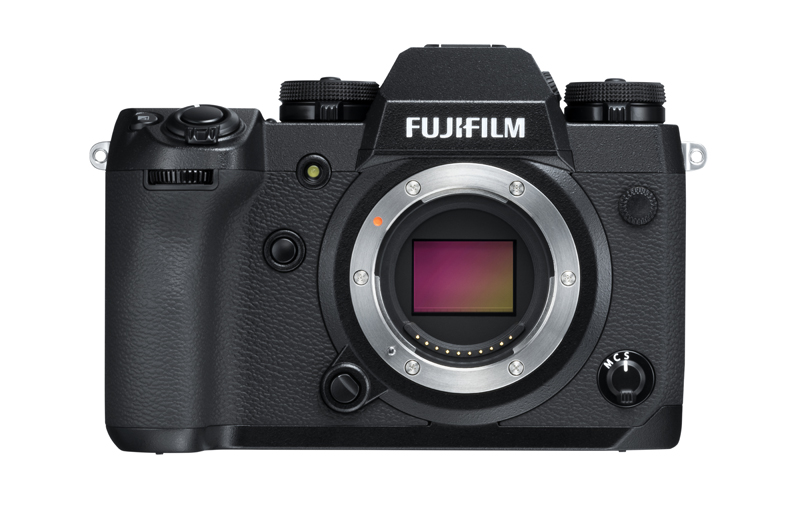 Front shot of the Fujifilm X-H1 Mirrorless Camera