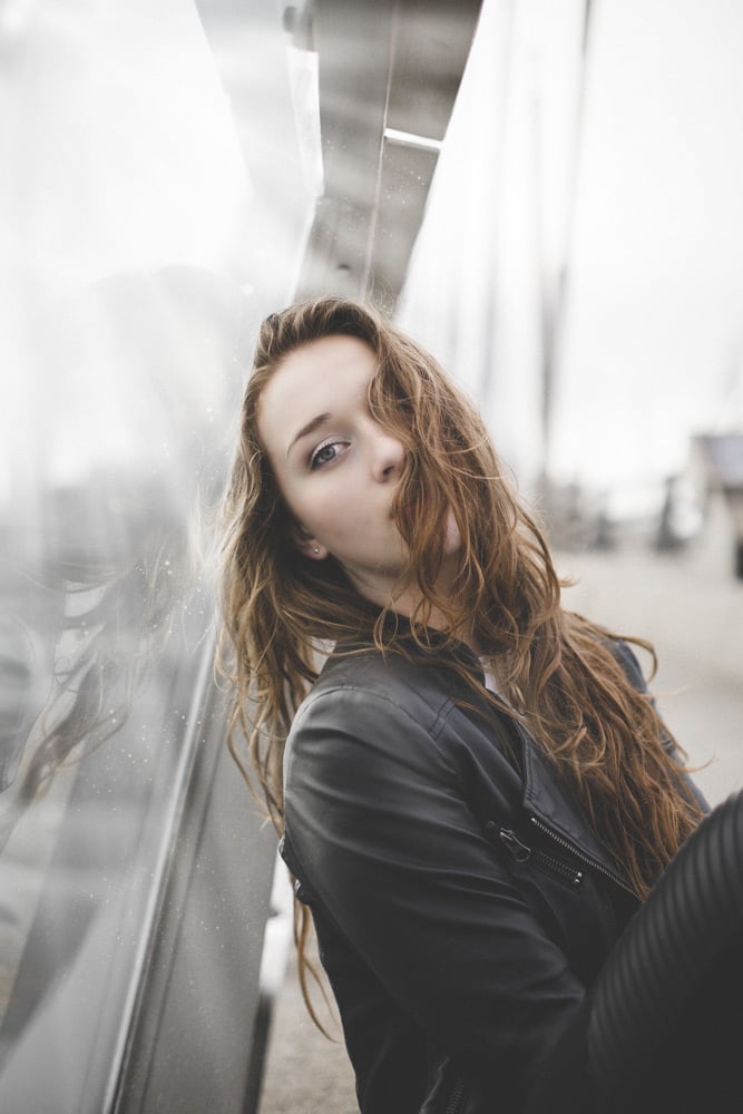Ibby Khan shares a beautiful photograph of a girl in a leather jacket on Instagram