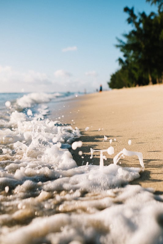interesting portrait shot of the ocean photographed by Dan Freeman