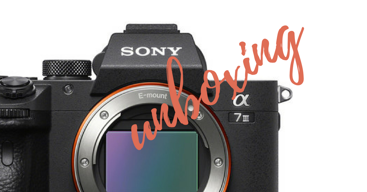 sony a7 iii unboxing