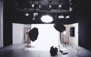 Studio photography setup