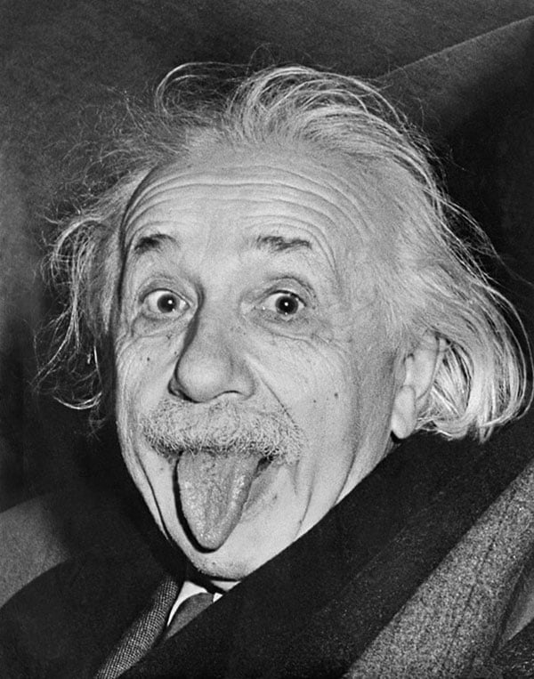Arthur Sasses captures this famous photo of Albert Einstein