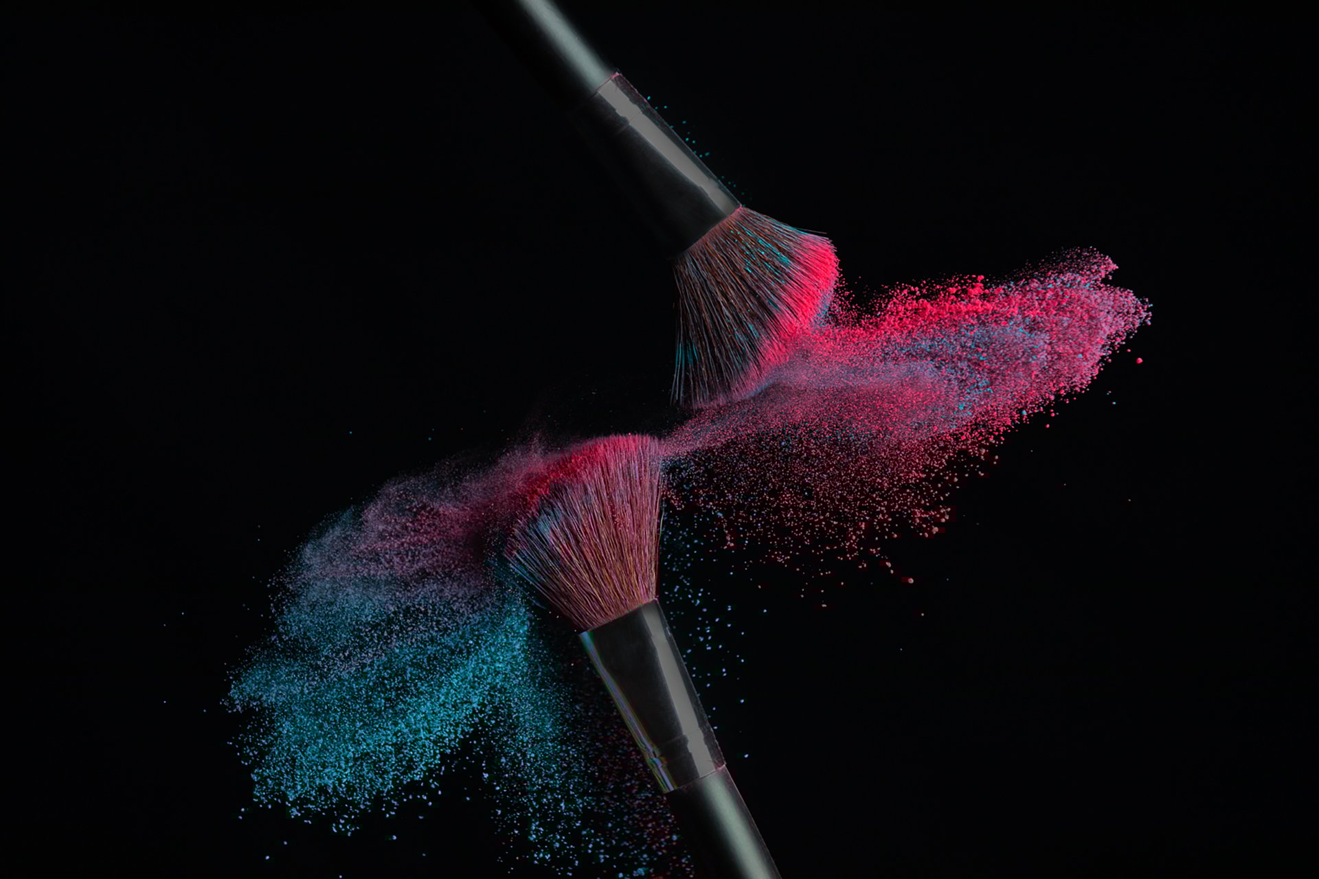 High-speed photography. The theme of this shoot was colour. I used paint powder to generate this image