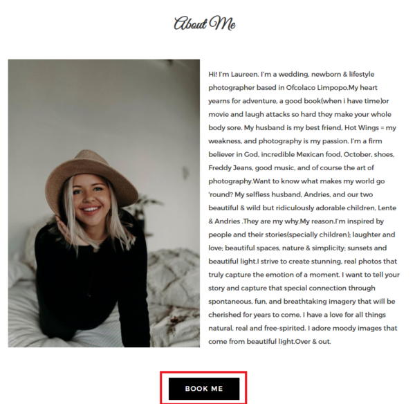 How to write a great photography About Me page
