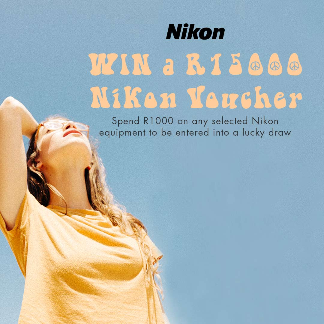 opdieknoppie-2021-nikon-lucky-draw-specials-box pend R1,000 on selected Nikon equipment for a chance to win a Nikon voucher to the value of R25,000. For every R1,000 spent you'll receive an automatic entry into the Nikon Lucky Draw.