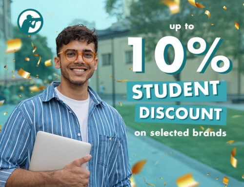10% Student discount on camera gear