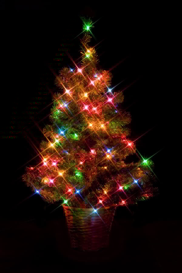 Festive lights Festive lights captured with the starburst style