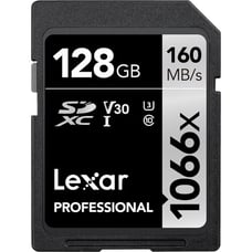 Lexar 128GB Professional 1066x UHS-I SDXC Memory Card (160MB/s, Silver Series) Lexar 128GB Professional 1066x UHS-I SDXC Memory Card (160MB/s, Silver Series)