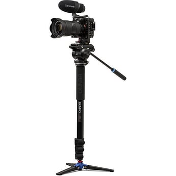 Benro A48FD Aluminium Monopod with 3-Leg Base & S4Pro Fluid Video