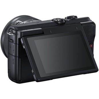 Canon EOS M200 Mirrorless Digital Camera (Black) + 15-45mm Lens, Bag & SD Card