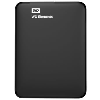 Western Digital Elements Worldwide Portable Hard Drive (1TB, Black)