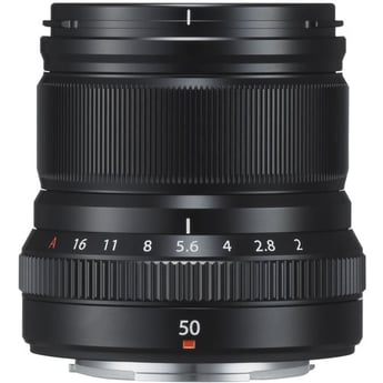 Fujifilm XF 50mm f/2 R WR Prime Lens (Black)