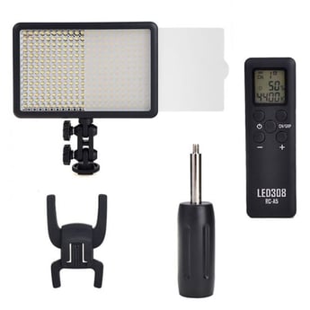 Godox LED 308C Video Light with Battery Pack & Charger
