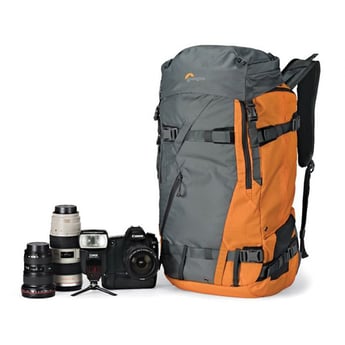 Lowepro Powder 500AW Camera Backpack (Grey/Orange)