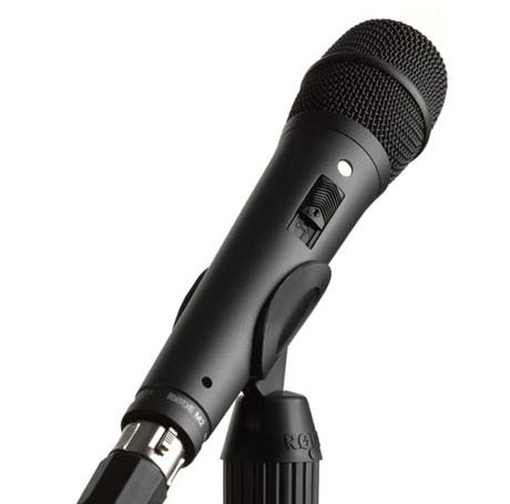 RODE M2 GO handheld condenser microphone with supercardioid polar pattern and durable metal construction for live performances and recording.